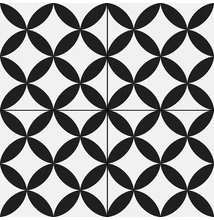prissmacer pre circle black padlólap 45x45 cm