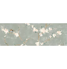 ragno mixed decoro fiore di pesco verde touch A csempe RA1N 40x120 cm