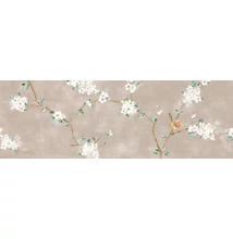 ragno mixed decoro fiore di pesco rosa touch B csempe RA2C 40x120 cm