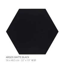 realonda argos matte black 56x48,5 cm