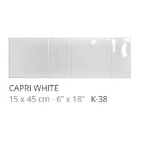 realonda capri white 15x45 cm
