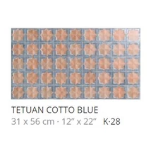 realonda tetuan cotto blue 31x56 cm