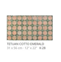 realonda tetuan cotto emerald 31x56 cm