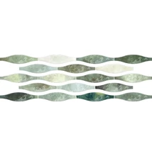 ribesalbes calm wave moss gloss csempe 7,5x30 cm