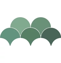 ribesalbes sailing drop emerald gloss csempe 15,2x17,2 cm