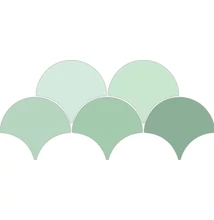 ribesalbes sailing drop green gloss csempe 15,2x17,2 cm
