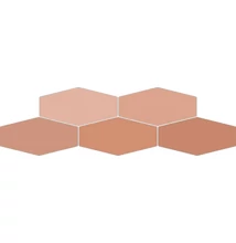 ribesalbes sailing hex flamingo gloss csempe 10x20 cm
