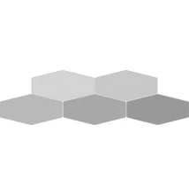ribesalbes sailing hex light grey  gloss csempe 10x20 cm