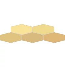 ribesalbes sailing hex mustard gloss csempe 10x20 cm