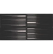 sichenia mini sticks nero glossy csempe 6,25x12,5 cm