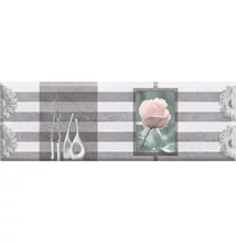 super ceramica aosta lineal gris decor 20x60 cm