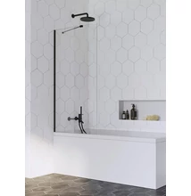 radaway idea Black PNJ 50 fekete kádparaván, 150x50 cm 