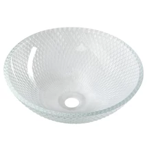sapho beauty puketa gravírozott üvegmosdó, transzparent TY165
