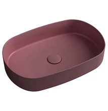 sapho infinity oval kerámiamosdó, 55x36cm, gesztenye vörös