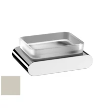 sapho flori szappantartó tejüveg/nikkel RF002/16