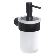 sapho pirenei szappanadagoló 110 ml tejüveg/matt fekete PI8114