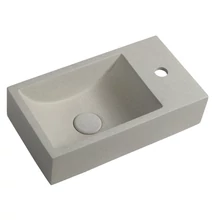 sapho crest beton mosdó fehér homokkő 40x10x22 cm, jobbos, AR413