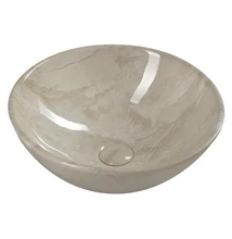 sapho dalma pultra szerelhető mosdó, bézs márvány 42x16,5 cm, MM127