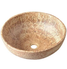 sapho priori pultra szerelhető mosdó, kézzel készült barna mintás, 42x15 cm,PI010