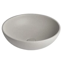 sapho turf beton mosdó fehér homokkő 44x14,5 cm, AR437