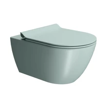 GSI PURA fali WC, SWIRLFLUSH, rimless, 55x36 cm matt jégkék