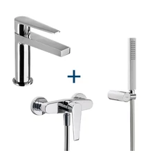 Tres Class pack mosdócsaptelep+zuhanycsaptelep zuhanyszettel króm 