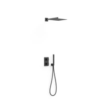 TRES Therm Box falsík alatti zuhanyszett matt fekete 00625004NM