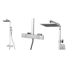 wellis Cascade termosztátos zuhanyoszlop csapteleppe 31,1x50,5x90,5-135