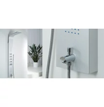 wellis Mariner Silver termosztátos zuhanypanel 19x50x160