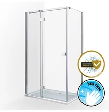 wellis Clyde 120x90 szögletes nyílóajtós kabin, Easy Cleannel