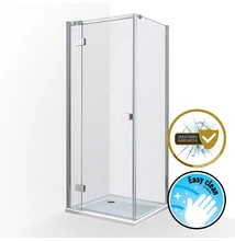 wellis Clyde 90 szögletes nyílós kabin, Easy Cleannel