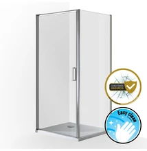 wellis Quadrum 90x90 egy nyílóajtós szögletes kabin, Easy Cleannel