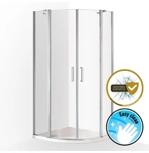 wellis Scorpio 90x90 két nyílóajtós íves kabin, Easy Cleannel