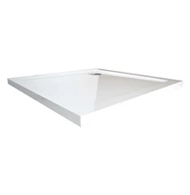 wellis Zuhanytálca szögletes lapos 80x80x4 lefolyóval