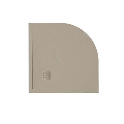 zenon angulare slate zuhanytálca 80x80 cm, cream
