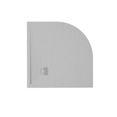 zenon angulare slate zuhanytálca 100x100 cm, perla