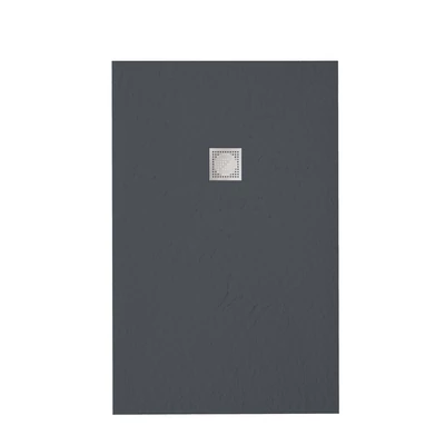 zenon smart slate zuhanytálca 100x130 cm, antracita
