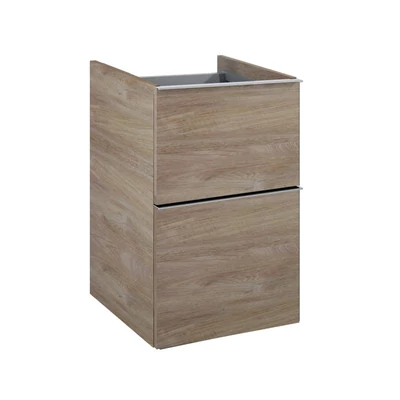 AREZZO design Monterey 40cm-es oldalszekrény 2 fiókkal, Canela tölgy színben