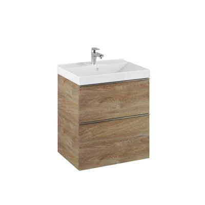 AREZZO design Monterey 60 cm-es alsószekrény 2 fiókkal, Canela tölgy színben