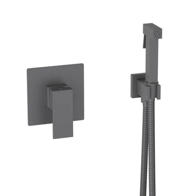 AREZZO design CUBEFIELD falsík alatti bidé csaptelep kézizuhannyal, fekete, AR-4407B