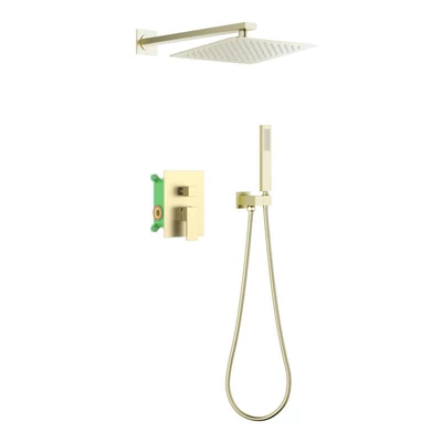 AREZZO design CUBEFIELD falsík alatti zuhanycsaptelep szett, arany, AR-4405G