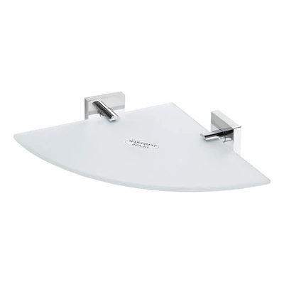 AREZZO design BEMETA Beta sarok üvegpolc, 250x250 mm AR-132102012