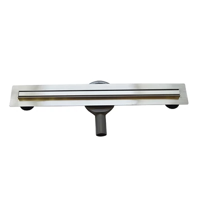 AREZZO keskeny 500 mm-es rozsdamentes acél folyóka Steel ráccsal AR-500K