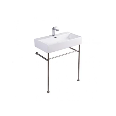 AREZZO design Tampa mosdótál fémlábbal, fehér AR-382W