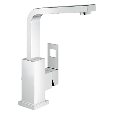 Grohe Eurocube egykaros mosdó csaptelep magas kifolyóval, húzórudas