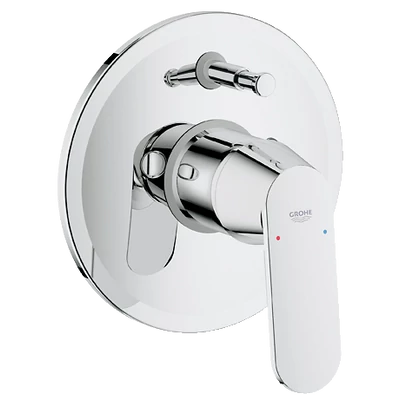 Grohe Eurosmart Cosmopolitan egykaros falba épített kádcsap falon belüli résszel együtt