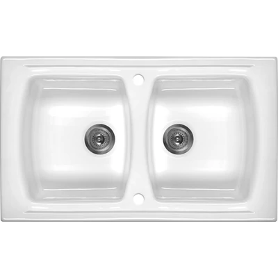 deante lusitano 860x500x200 bialy/white zcl 620n