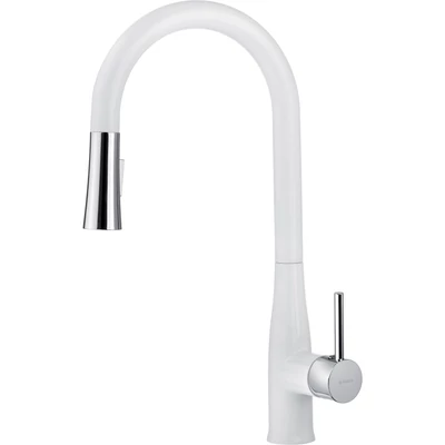 deante lukrecja mosogató csaptelep crome with white bdh w720