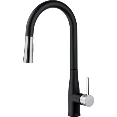 deante lukrecja mosogat csaptelep chrome with black bdh b720