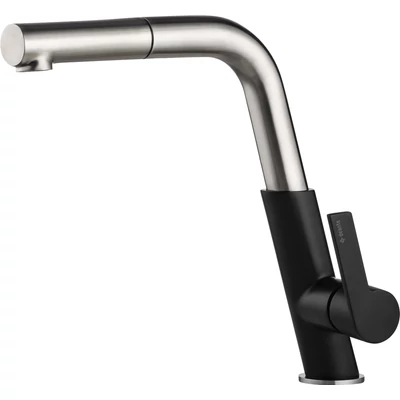deante silia mosogató csaptelep chrome_fekete bqs b730